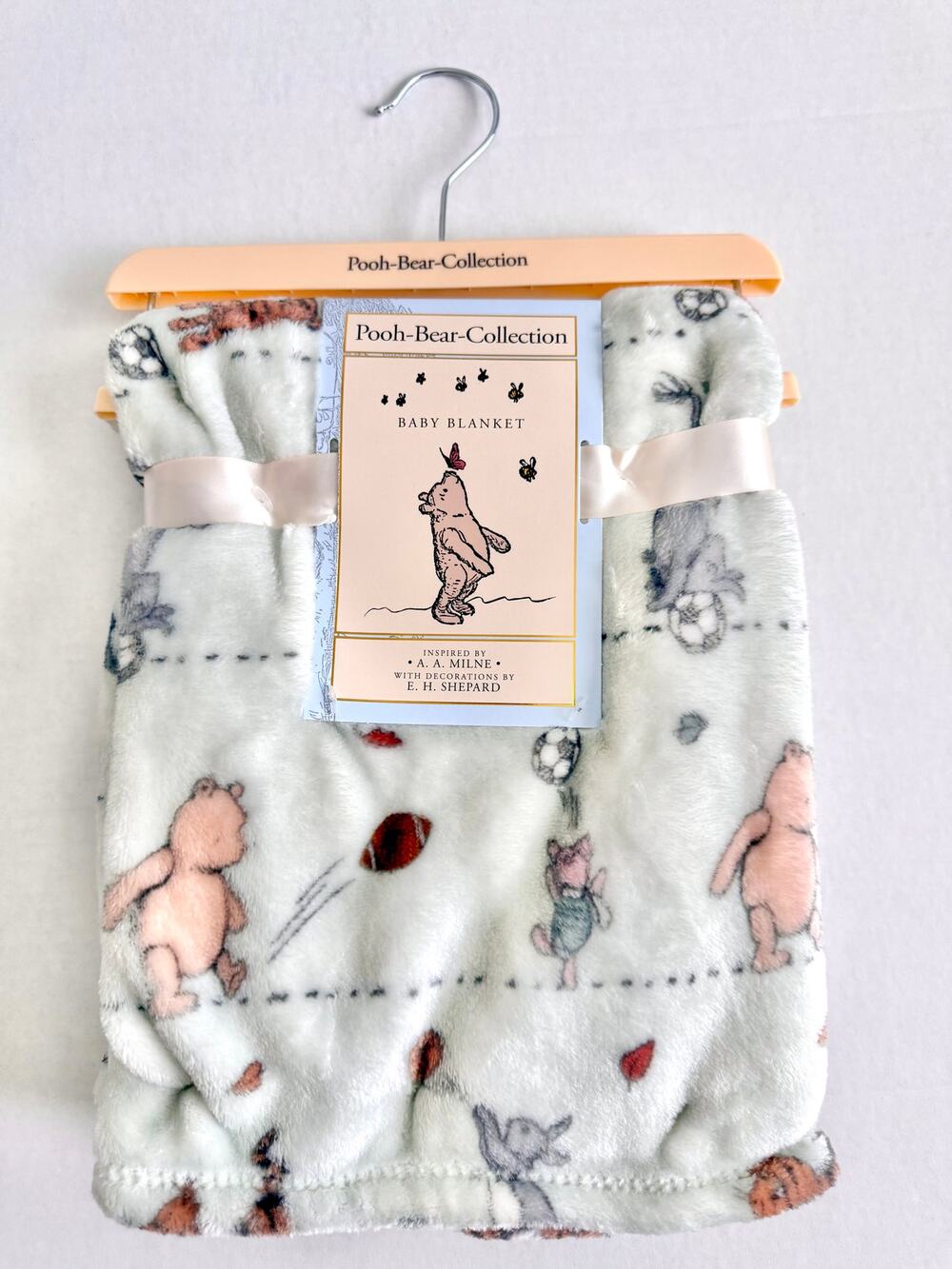 New Pooh Bear Collection Winnie The Pooh Sports Baby Blanket 30" x 40"